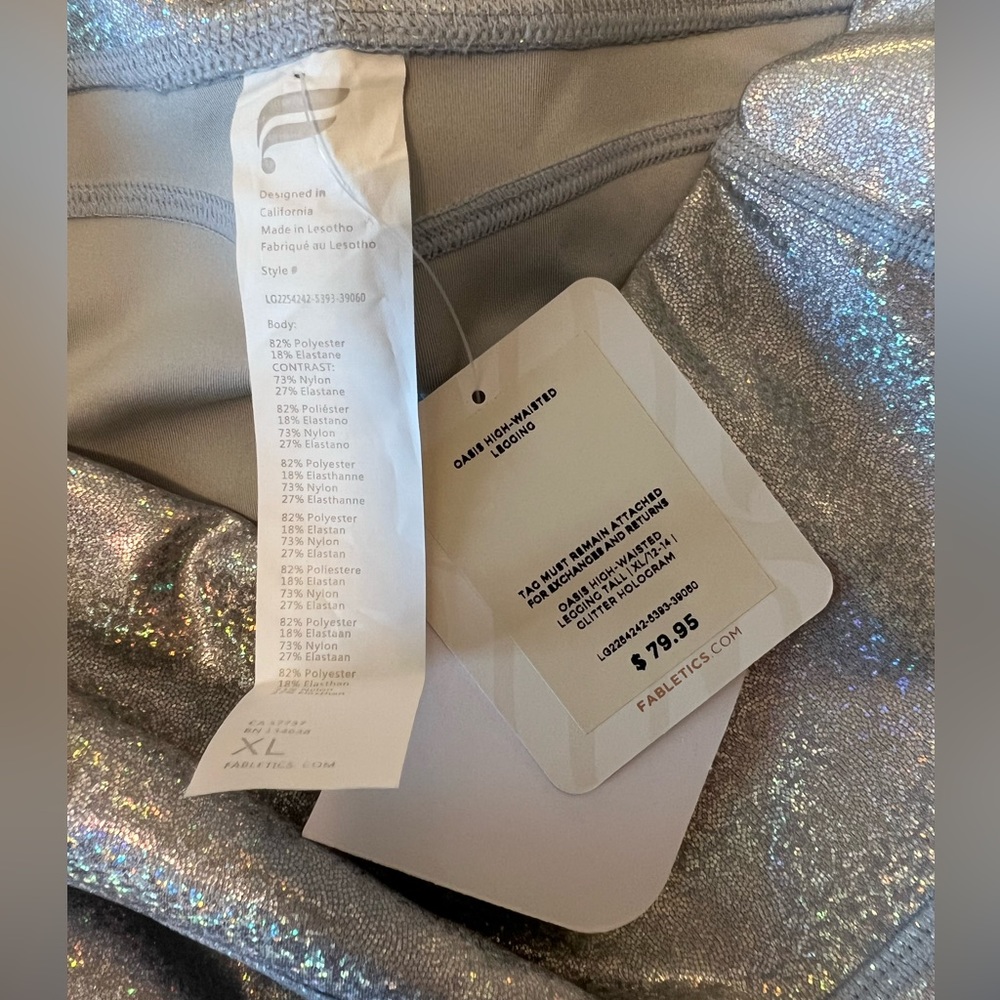 Fabletics NEW w/tags Oasis Pure Luxe High-Waisted Legging - Size L - Picture 8 of 9